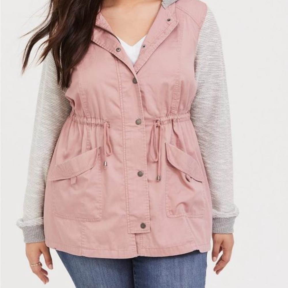 Mix Twill Anorak Jacket